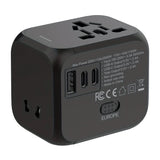 Foldable Universal Travel Plug Adapter – Compact Type-C Adapter for 180+ Countries (Essential for International Travel)