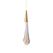 Modern Gold Pendant Light – Clear Glass Hanging Light Fixture for Kitchen Island & Farmhouse Décor