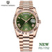 Rose gold green