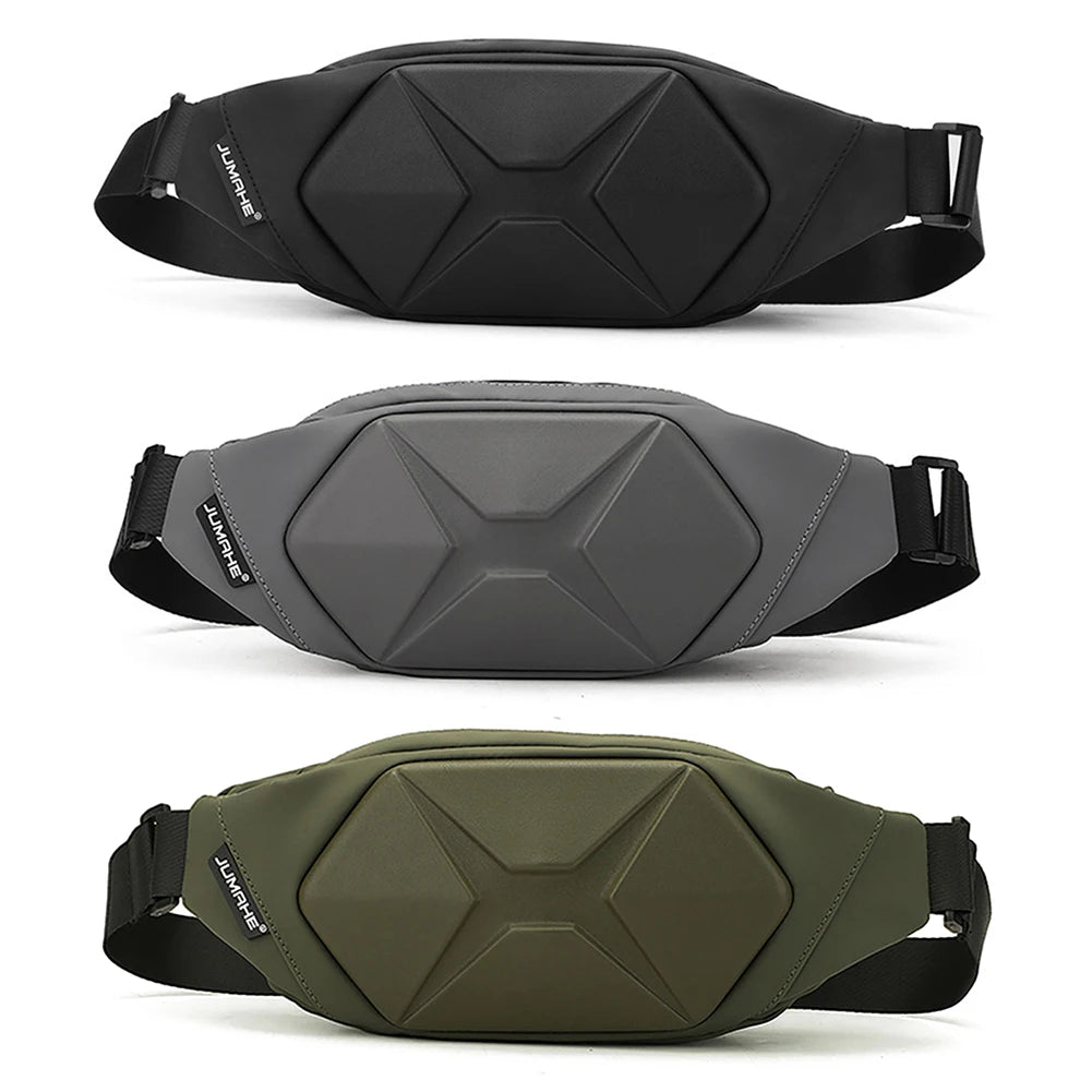 Hard Shell Anti-Theft Crossbody Chest Bag for Men – Portable, Adjustable & Multifunctional Outdoor Pack