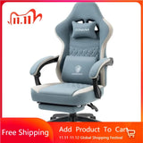 Ergonomic Gaming Chair – Comfortable Breathable Fabric Gamer Seat with Gel Pad, Pocket Spring Cushion & Storage Bag