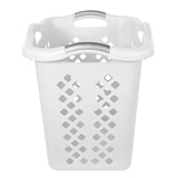 2 Bushel Plastic Laundry Basket with 4 Handles – Durable Ventilated Storage for Clothes, Toys & Sports Gear