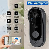 1080P Wireless WiFi Video Doorbell – Tuya Smart Home Camera with PIR Motion Detection & Two-Way Intercom 📹🔔