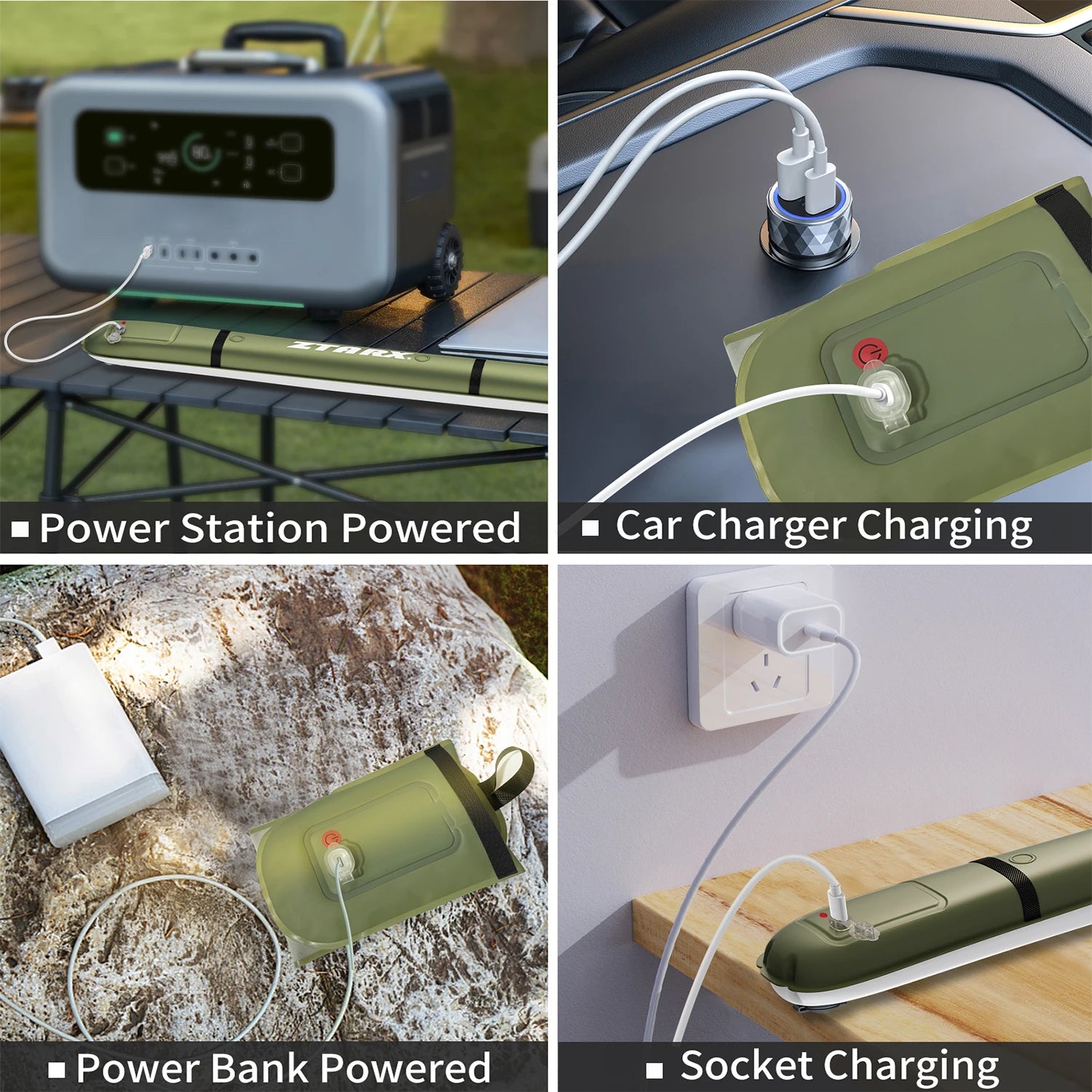 Selorss Rechargeable Camping Lamp – Portable Waterproof 2000mAh Tent Light & Spotlight for Outdoor & Work 🏕️🔦💡