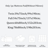 “Cooling Quilted Mattress Pad – Breathable Fitted Mattress Cover & Protector with 8–21 Inch Deep Pocket”