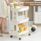 Multi-Layer Rolling Storage Cart with Wheels – Floor-to-Floor Kitchen Bedroom Bathroom Rack