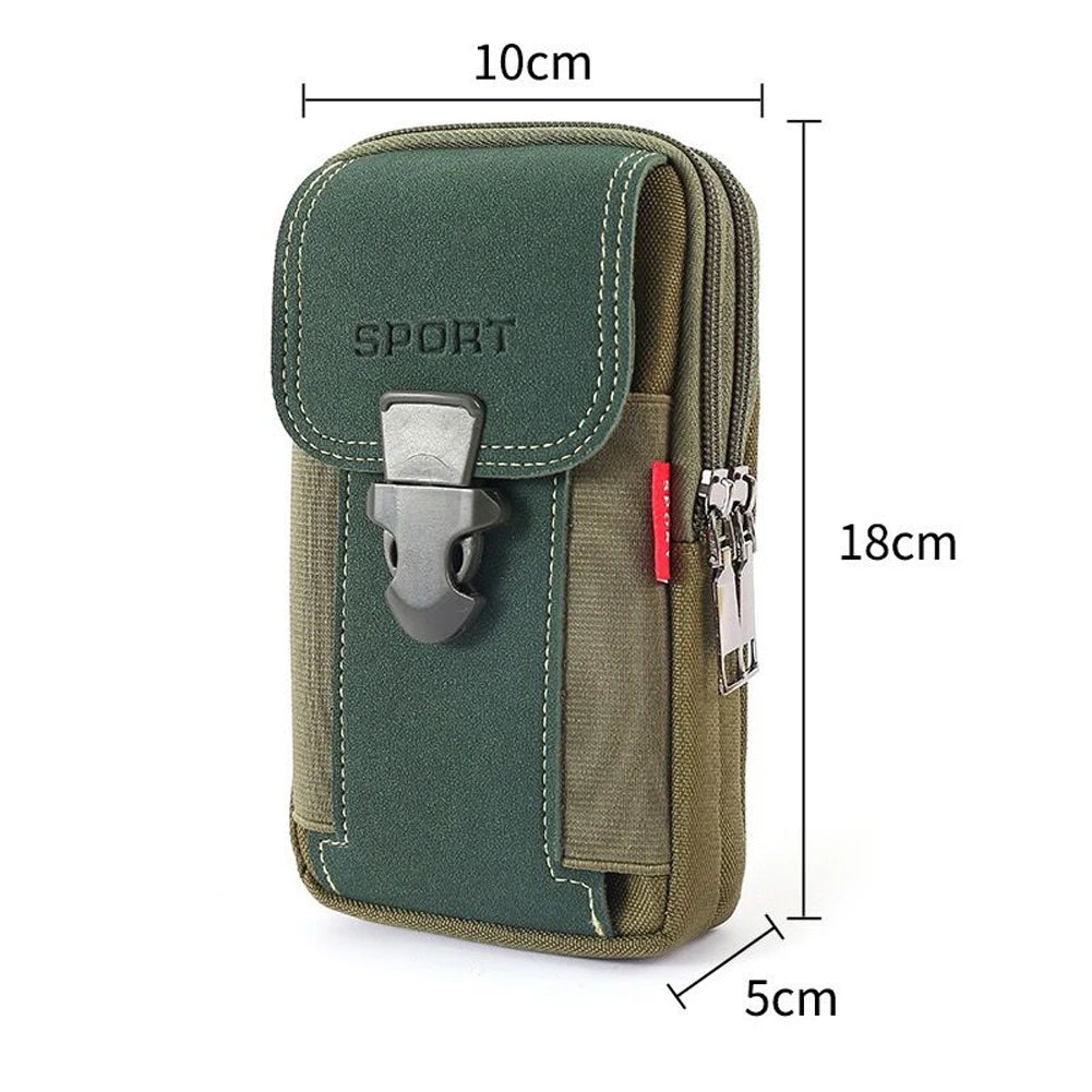 EDC Tactical MOLLE Waist Bag – Outdoor Fanny Pack & Phone Pouch | Belt-Mounted MOLLE Coin Purse for Camping & Hiking