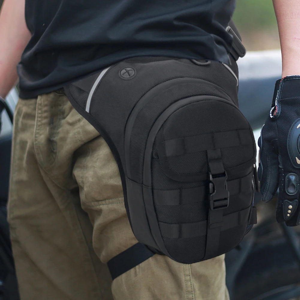 Waterproof Motorcycle Waist & Thigh Bag – Large-Capacity Drop Leg Riding Bag for Men, Outdoor Moto Travel & Adventure Gear