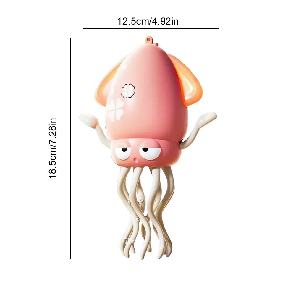 Electric Dancing Octopus Toy – 1/2PCS Cartoon Electronic Pet with Music, Lights, Anti-Stress Dancing Plush Ornament for Kids & Decor