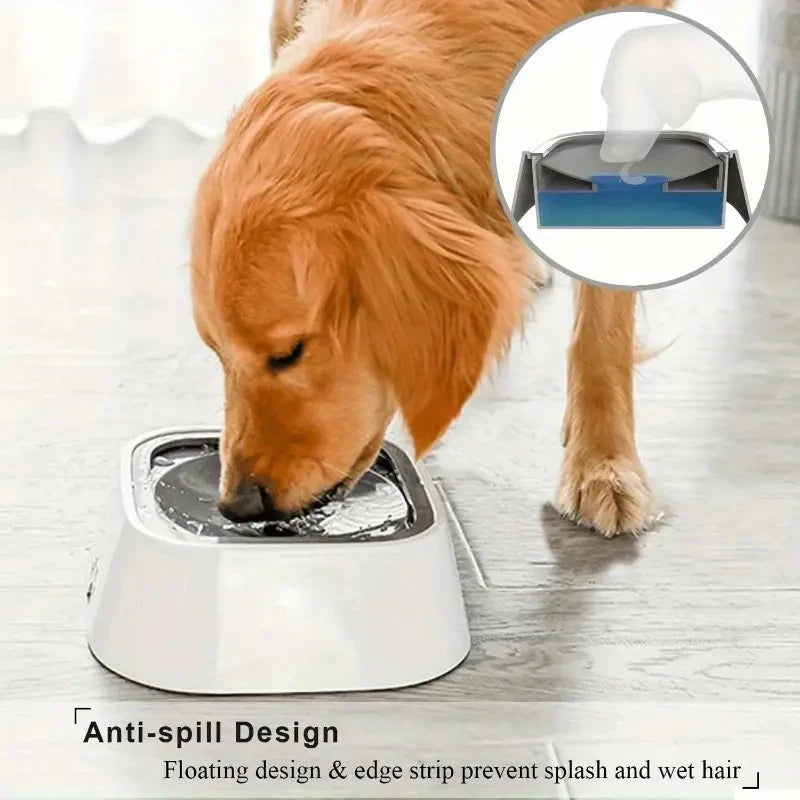 Spill-Proof Pet Water Bowl – Floating Filter, Non-Slip Base, Portable BPA-Free Design for Dogs & Cats