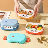 Charming Anime Cartoon Rectangular Leak-Proof Bento Lunch Box for Kids – Microwave Safe