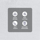 10-Piece Cotton Towel Set – Soft, Absorbent & Quick-Dry Popcorn-Textured Border Towels for Bath & Hand