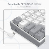 Redragon K617 Fizz 60% RGB Gaming Keyboard – 61 Keys Compact Hot-Swap Mechanical Keyboard with Red Switches