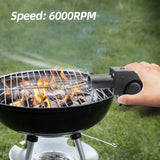 “DC 12V BBQ Blower Fan – 6000RPM Charcoal Chimney Starter with Variable Speed Controller for Outdoor Barbecue & Smelting”