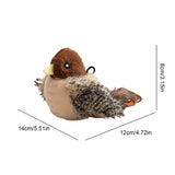 Interactive Flapping Bird Cat Toy – Plush Chirping Bird with Wings, Motion-Sensitive Fun for Indoor Cats