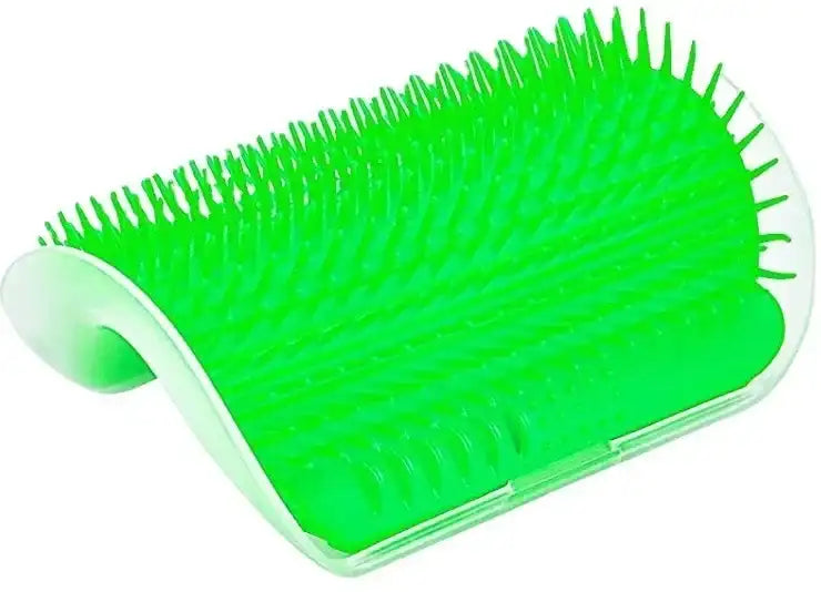 Removable Cat Corner Self-Grooming Brush – Wall-Mount Massage Comb & Hair Remover for Pets