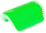 Removable Cat Corner Self-Grooming Brush – Wall-Mount Massage Comb & Hair Remover for Pets