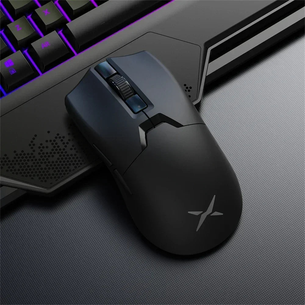 Delux M800 Ultra Lightweight Gaming Mouse – 55g PAW3395 Sensor, Tri-Mode Wireless/Bluetooth/Wired, 26,000 DPI & 4K Compatible