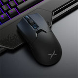 Delux M800 Ultra Lightweight Gaming Mouse – 55g PAW3395 Sensor, Tri-Mode Wireless/Bluetooth/Wired, 26,000 DPI & 4K Compatible