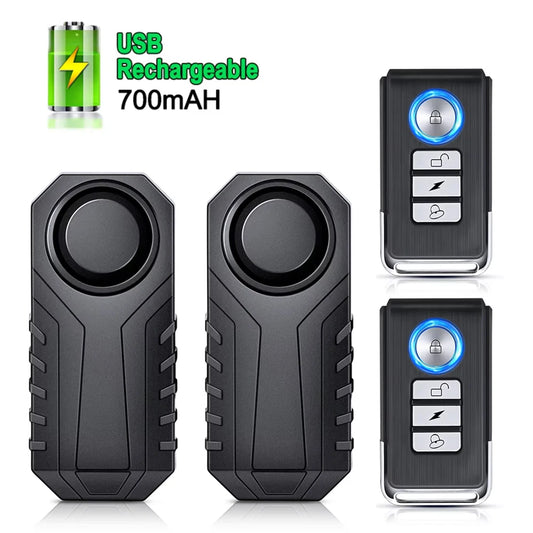 🚴 AWAPOW Bike Alarm – 113dB Waterproof Anti-Theft Bicycle Alarm with USB Rechargeable Battery & Remote Control