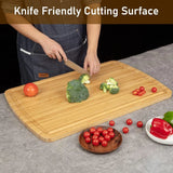 Large Bamboo Cutting Board 30"x20" – Extra-Large Wooden Chopping Board with Juice Groove & Stove Top Cover 🪵🍽️