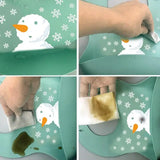 Waterproof Soft Silicone Baby Bibs with Food Catcher – Cute Cartoon Printed Feeding Supplies for Boys & Girls