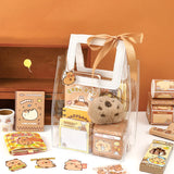 Kawaii Capybara Cartoon Stationery Set with Cute Handbag for School, Office & Gift Use