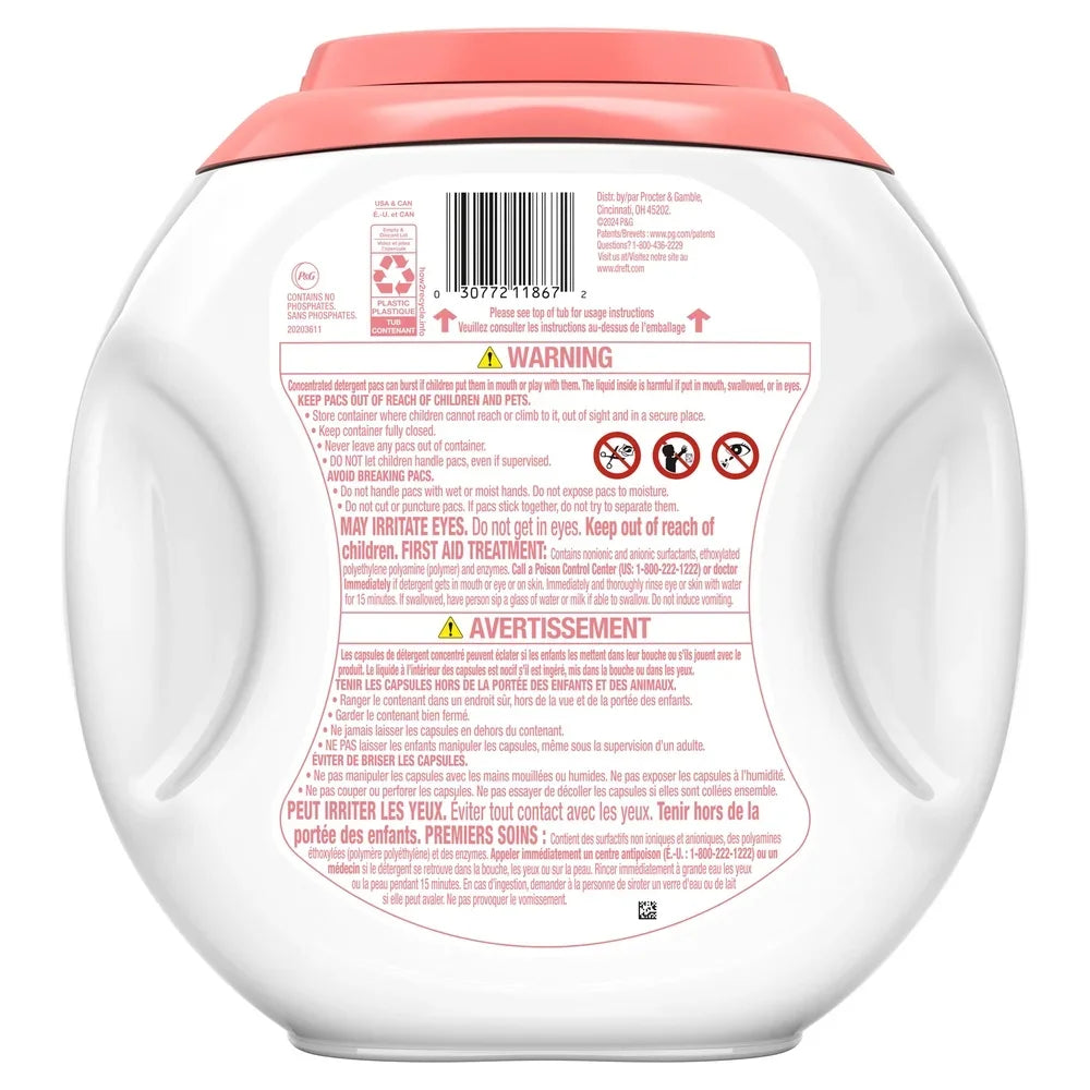 Baby Laundry Detergent Pacs – Hypoallergenic 25-Count XL Pods, Lavender Scent