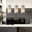 Modern Crystal Pendant Light – 3 Pack Adjustable Hanging Ceiling Lamps with Crystal Prism Design & Chrome Finish
