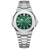Poedagar Luxury Casual Men’s Watch – Square Dial, Stainless Steel, Luminous, Waterproof with Calendar & Gift Box