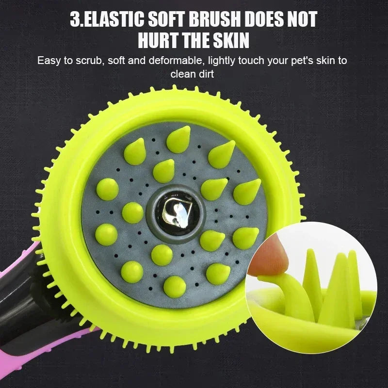 Pet Combing Massage Shower Head – Bath Brush & Sprinkler for Washing Dogs & Cats 🐾🚿