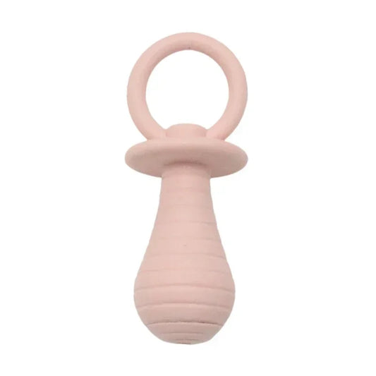 Pet Pacifier Rubber Chew Toy 🐾 – Squeaky Play Toy for Puppies & Kittens, Durable & Safe Teething Fun