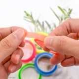 5-Roll Transparent Fluorescent Index Tabs & Flags – Sticky Note Markers for School & Office