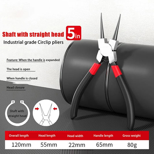Circlip Pliers & Needle Nose Retaining Ring Pliers – Professional Tool for Installing & Removing Lock Rings & Shafts