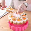 8-Grid Japanese Style Onigiri Mold & Bento Press Kit – Make Triangle Rice Balls with Ease