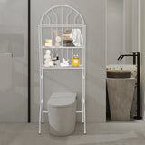 3-Tier Over The Toilet Storage Rack – Freestanding Metal Bathroom Shelf, Space-Saver Organizer