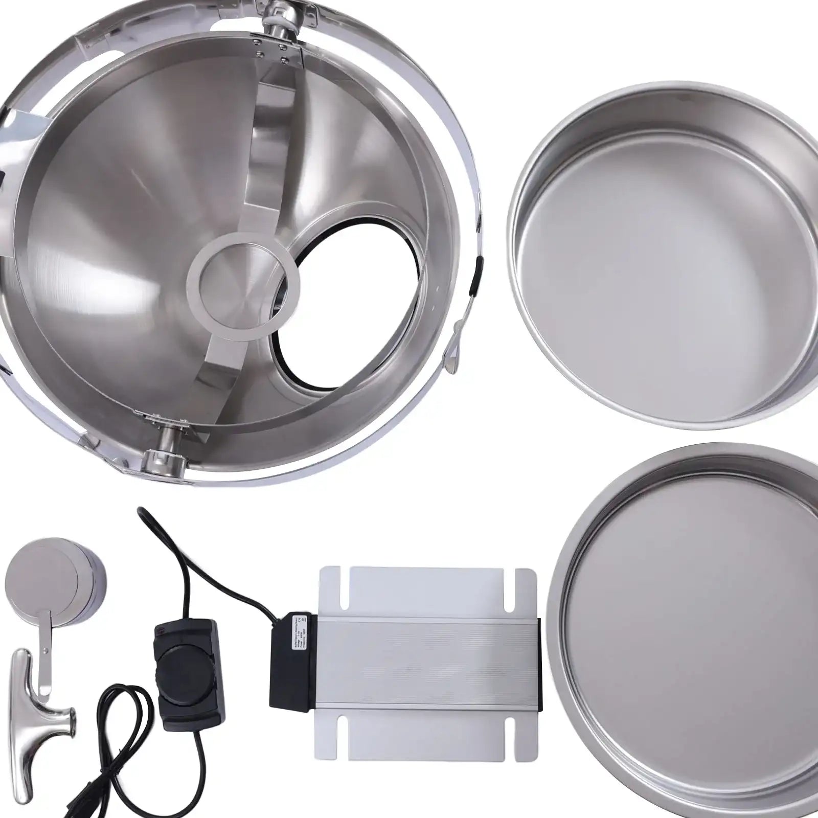 6L Round Roll-Top Electric Buffet Food Warmer Set – Premium Stainless Steel Chafing Dish