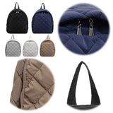 Quilted Nylon Backpack – Unisex Laptop Bookbag for School, Work & Travel 🎒