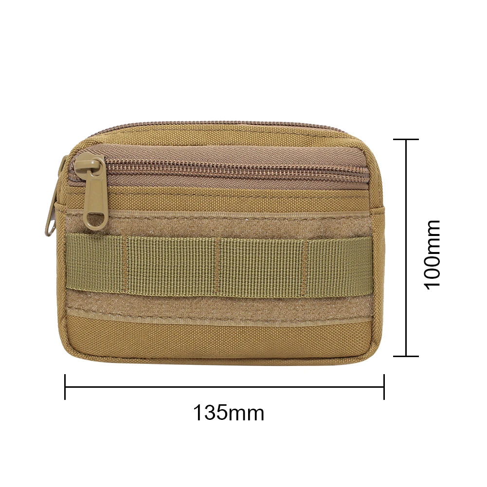 MOLLE Mini Waist Bag – Tactical Multi-Pocket Organizer Pouch for Hunting, Travel & Outdoor Gear 🎯🎒