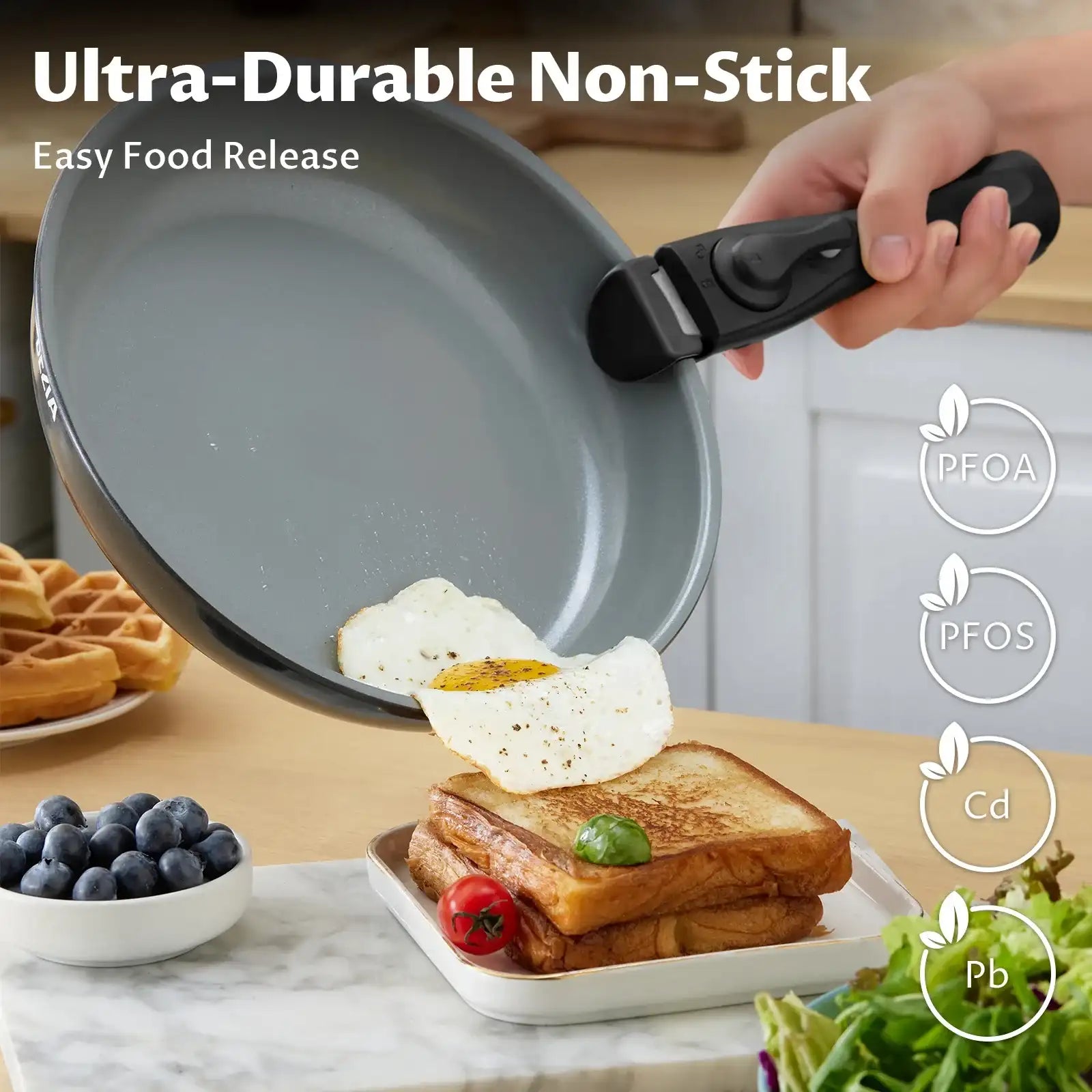 “13-Piece Induction Cookware Set – Nonstick Ceramic Coated Pots & Pans with Detachable Handles for Healthy Cooking”
