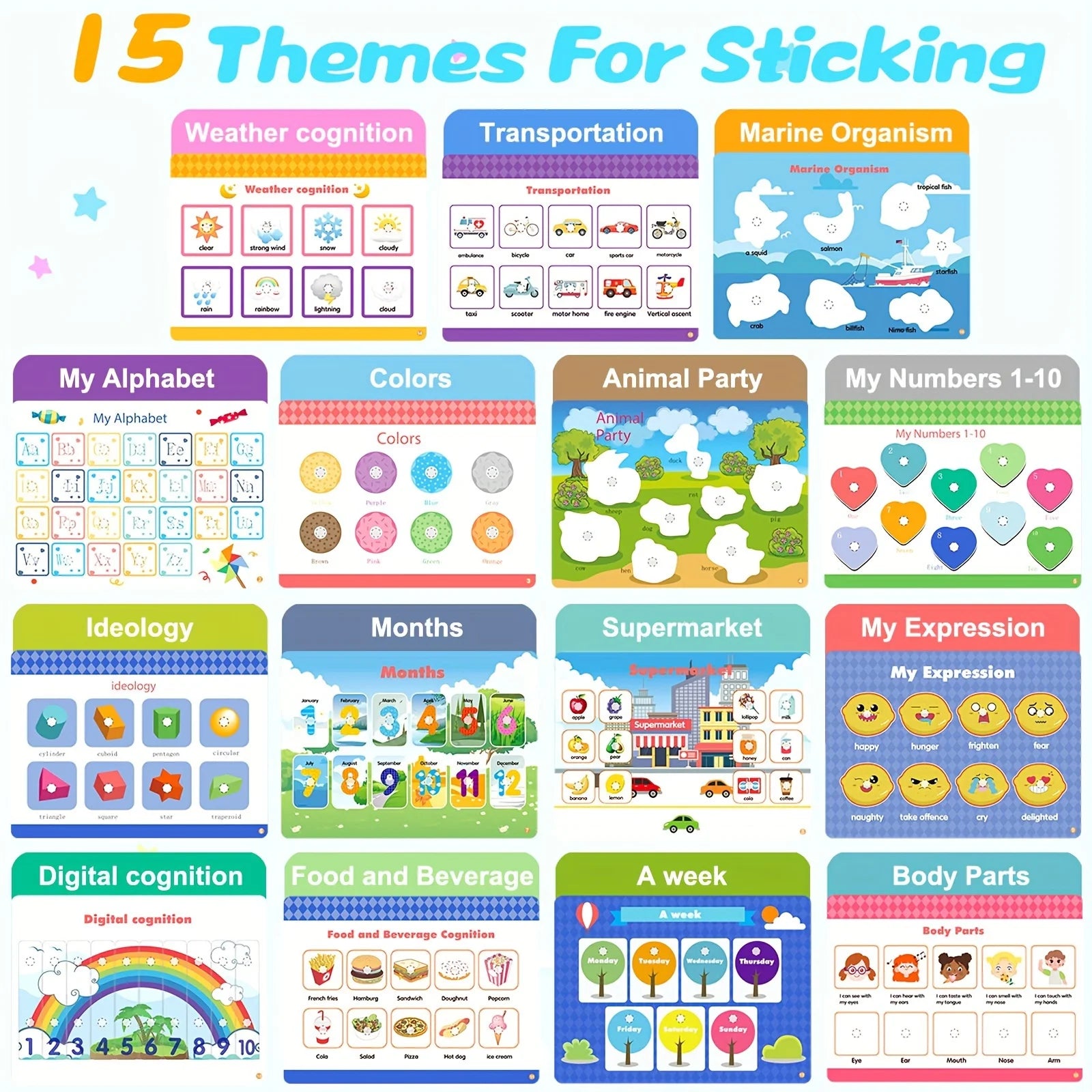 2-Set Montessori Busy Books for Preschool Learning Activities (Ages 3+) 📘📗