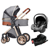 YOYKO Ultimate Travel System 3-in-1 Stroller – Lightweight Baby Carriage with ISOFIX Base, Newborn to Toddler