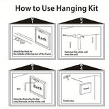 Solid Pine 1.5″ Thick Frame – Unique Deer-Head Toothbrush Wall Art for Interior Decoration