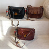 Small PU Leather Shoulder Bag for Women – Adjustable Strap Crossbody Purse with Buckle Closure 👜✨