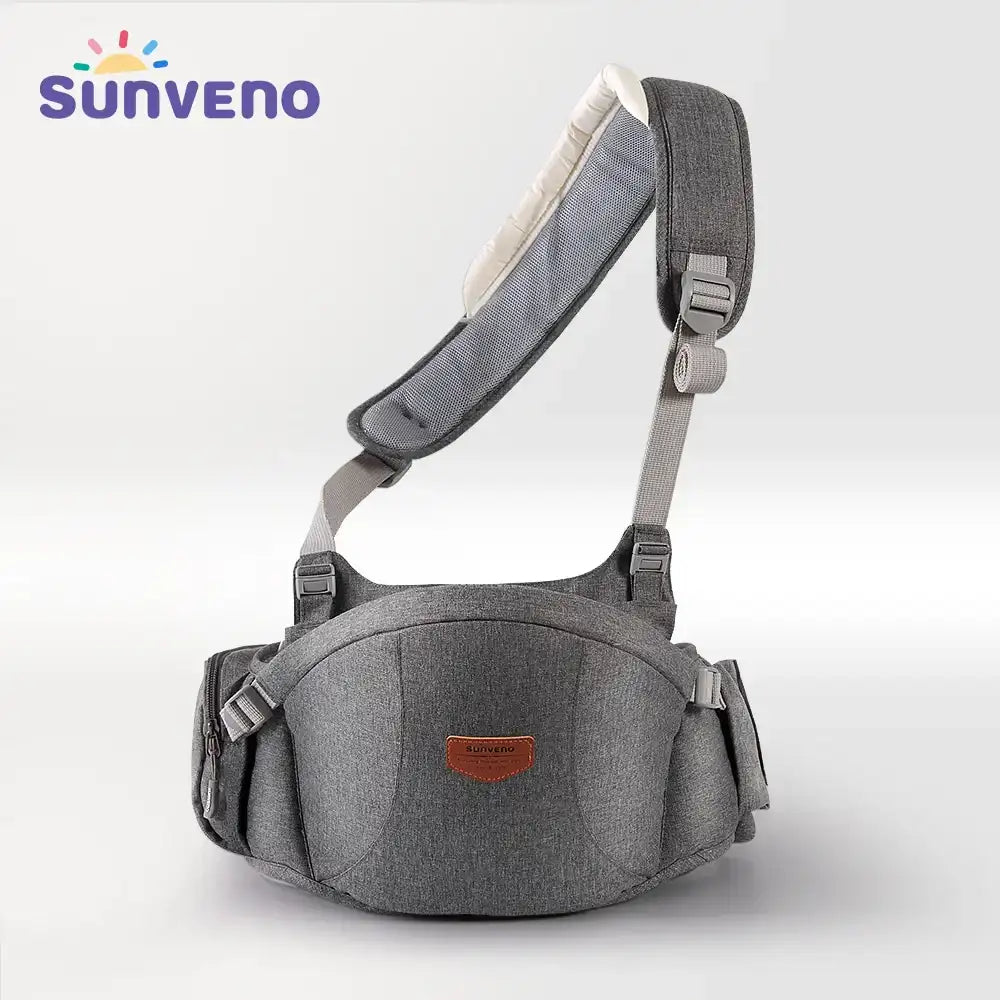 Sunveno One-Shoulder Adjustable Baby Carrier – Ergonomic Hip Seat Sling for Newborns & Toddlers