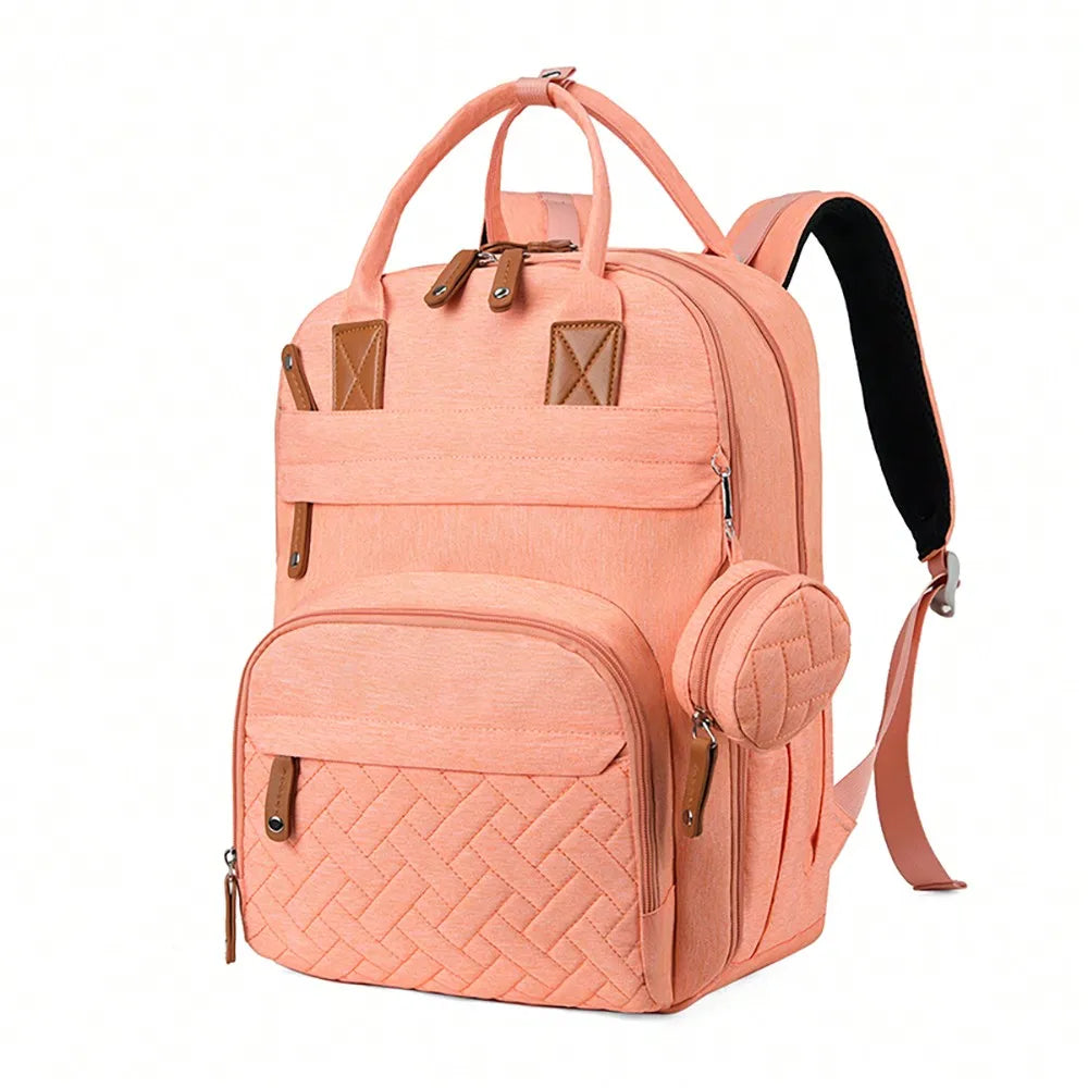 Diaper Bag Backpack with Pacifier Case – Maternity Baby Nappy Changing Bag | Newborn Essentials & Baby Registry Gift