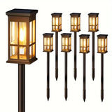 Solar Pathway Lights (2/6/8 Pack) – Super Bright Outdoor LED Lights for Patio, Garden & Sidewalk | Waterproof Energy-Saving Landscape Lamps