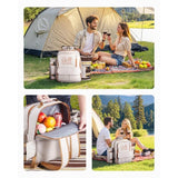 Picnic Backpack for Four — Insulated Cooler Compartment & Blanket Set for Beach and Outdoor Adventures