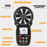 “Handheld Digital Anemometer LC-100 – Wireless Bluetooth APP Wind Speed & Temperature Meter”