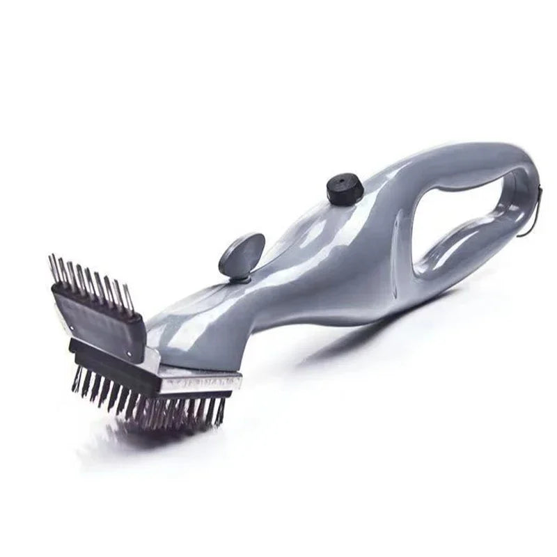 “BBQ Grill Steam Cleaning Brush – Outdoor Barbecue Scraper Cleaner for Gas & Charcoal Grills”